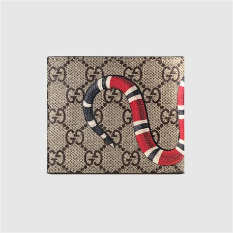 gucci supreme wallet cheap|gucci snake wallet men's.